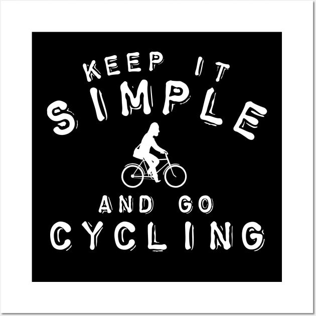 Funny saying bike bicycle cyclist Wall Art by ShirtyLife